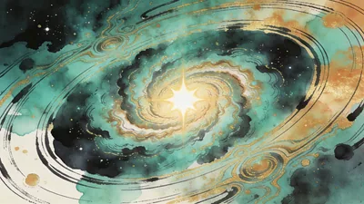 Visual depiction of The Cat's Eye Nebula with its concentric rings and glowing central star