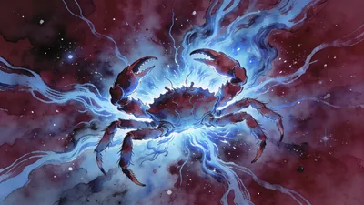 Visual depiction of The Crab Nebula supernova remnant