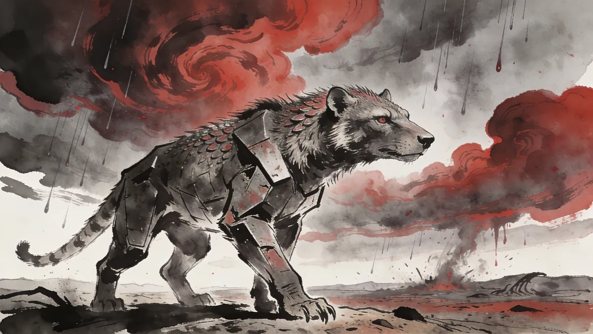 Visual depiction of The Permian mass extinction sky