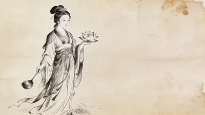 Visual depiction of He Xiangu