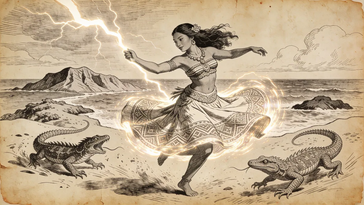 Visual depiction of Hi'iaka
