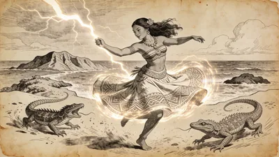 Visual depiction of Hi'iaka