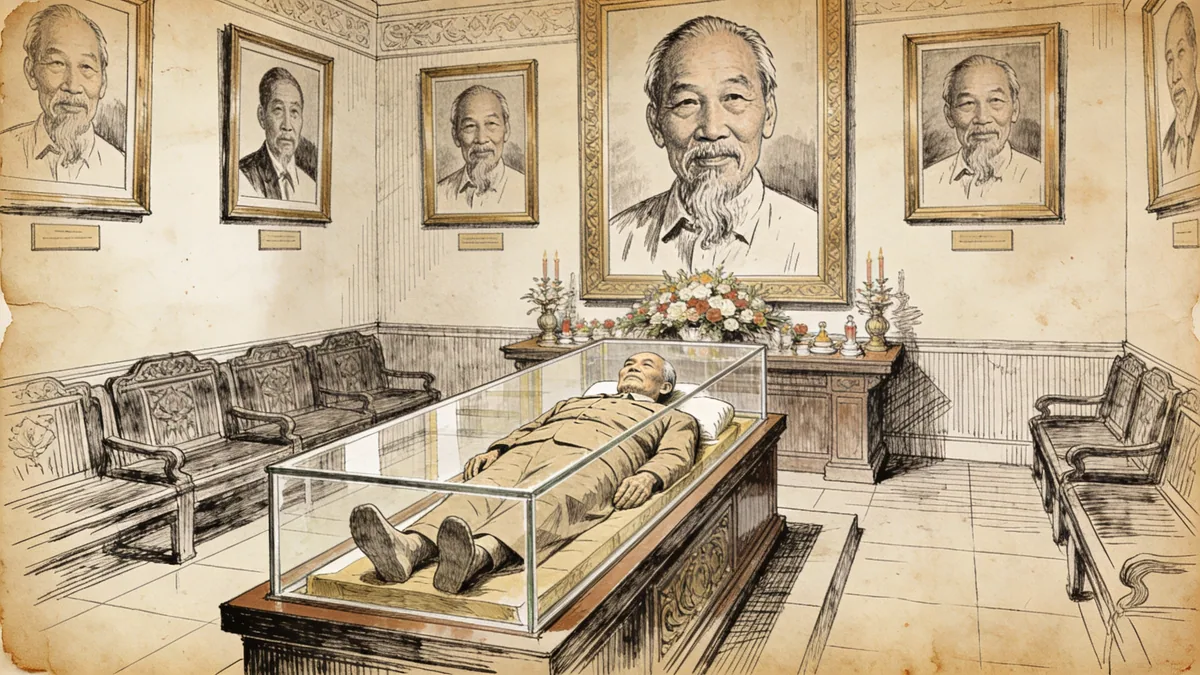 Visual depiction of Ho Chi Minh