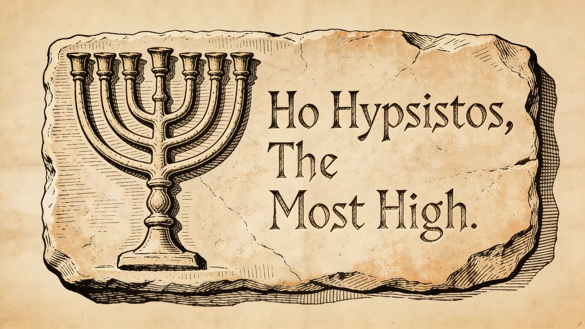 Visual depiction of Ho Hypsistos