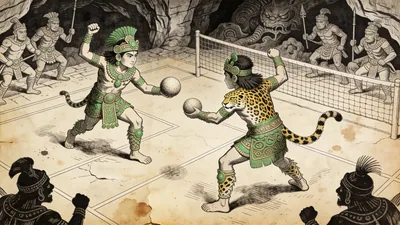 Visual depiction of Hunahpu and Xbalanque