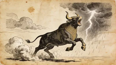 Visual depiction of Ishkur's Sacred Bull