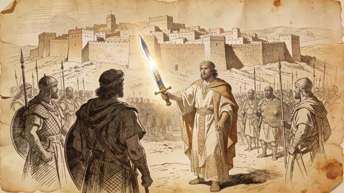 Visual depiction of Joshua 5