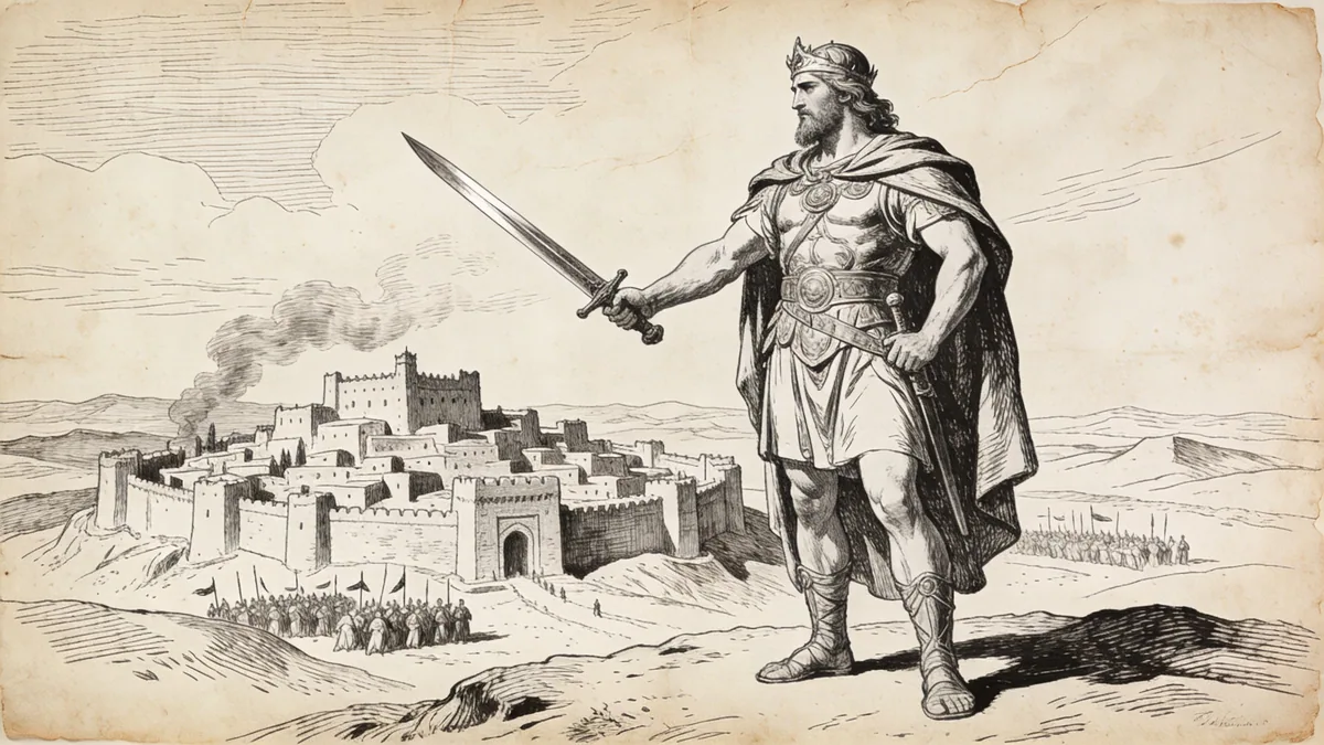 Visual depiction of Joshua 5