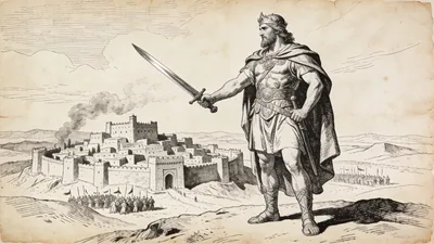 Visual depiction of Joshua 5