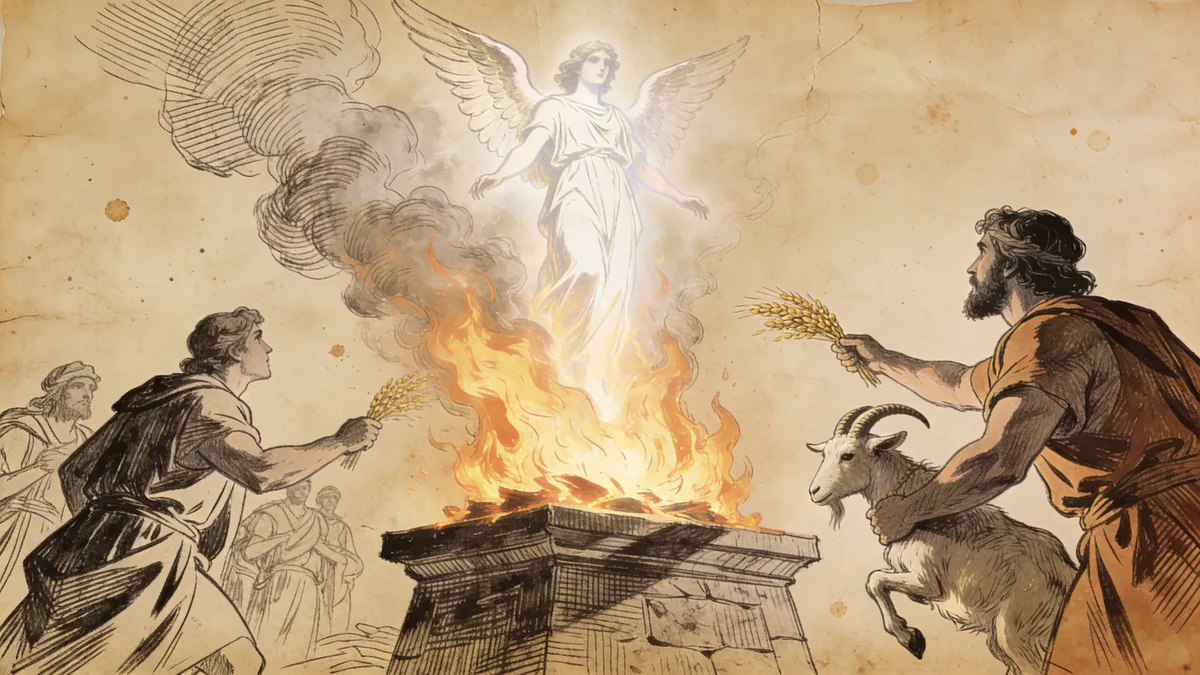 Visual depiction of Judges 13