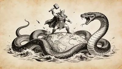 Visual depiction of Jörmungandr