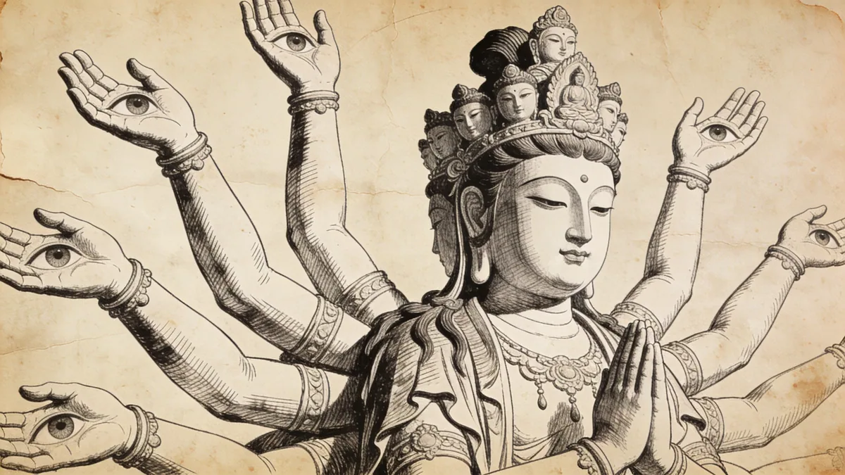 Visual depiction of Kannon