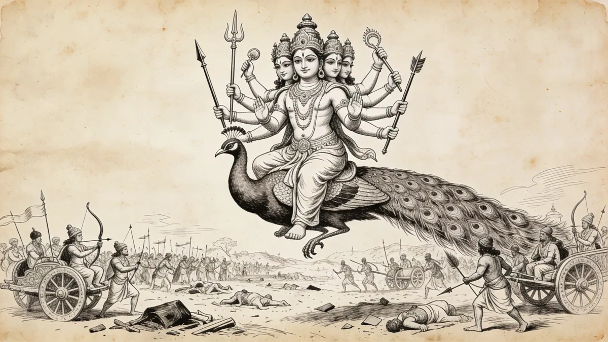 Visual depiction of Kartikeya