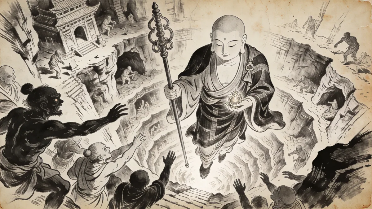 Visual depiction of Ksitigarbha