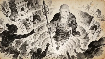 Visual depiction of Ksitigarbha