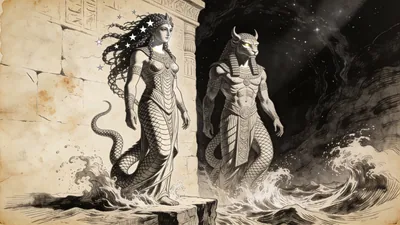 Visual depiction of Lahamu