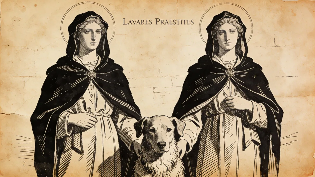 Visual depiction of Lares Praestites