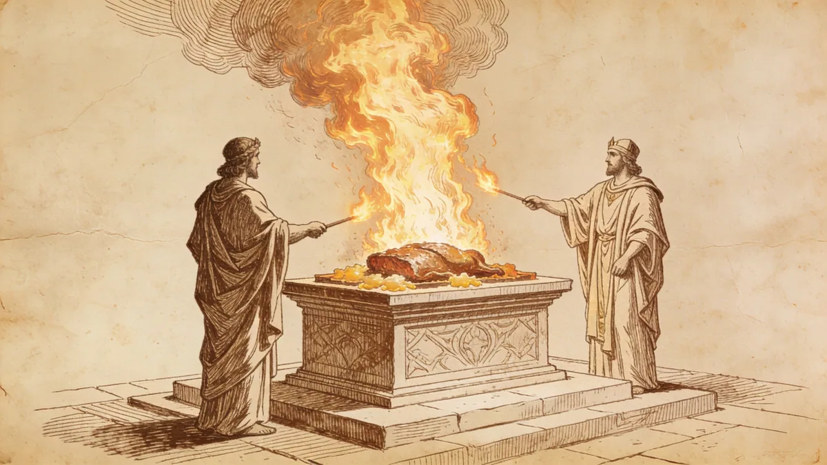 Visual depiction of Leviticus 9