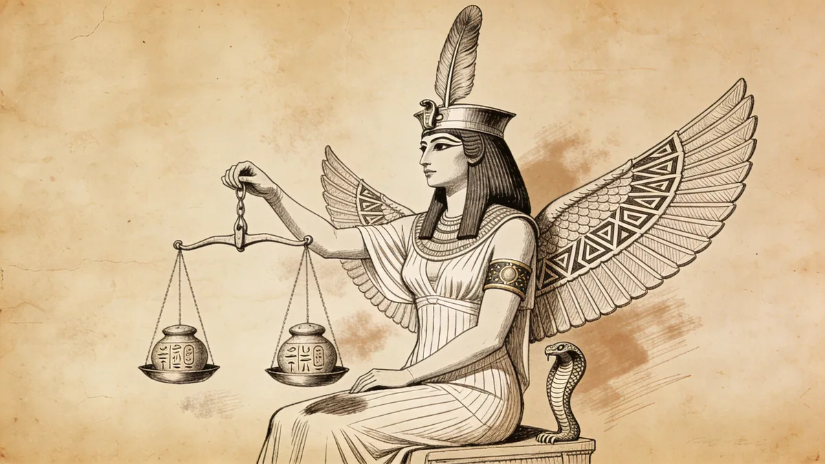 Visual depiction of Ma'at