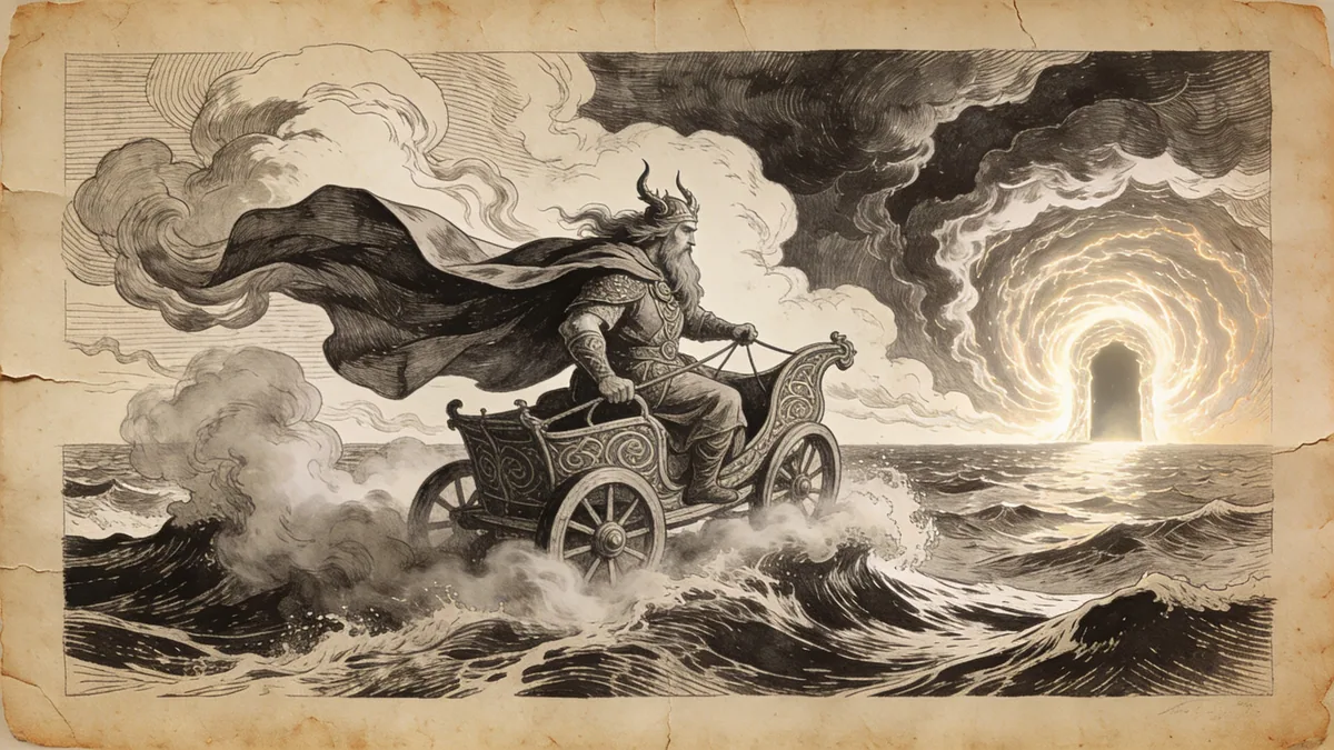 Visual depiction of Manannán mac Lir