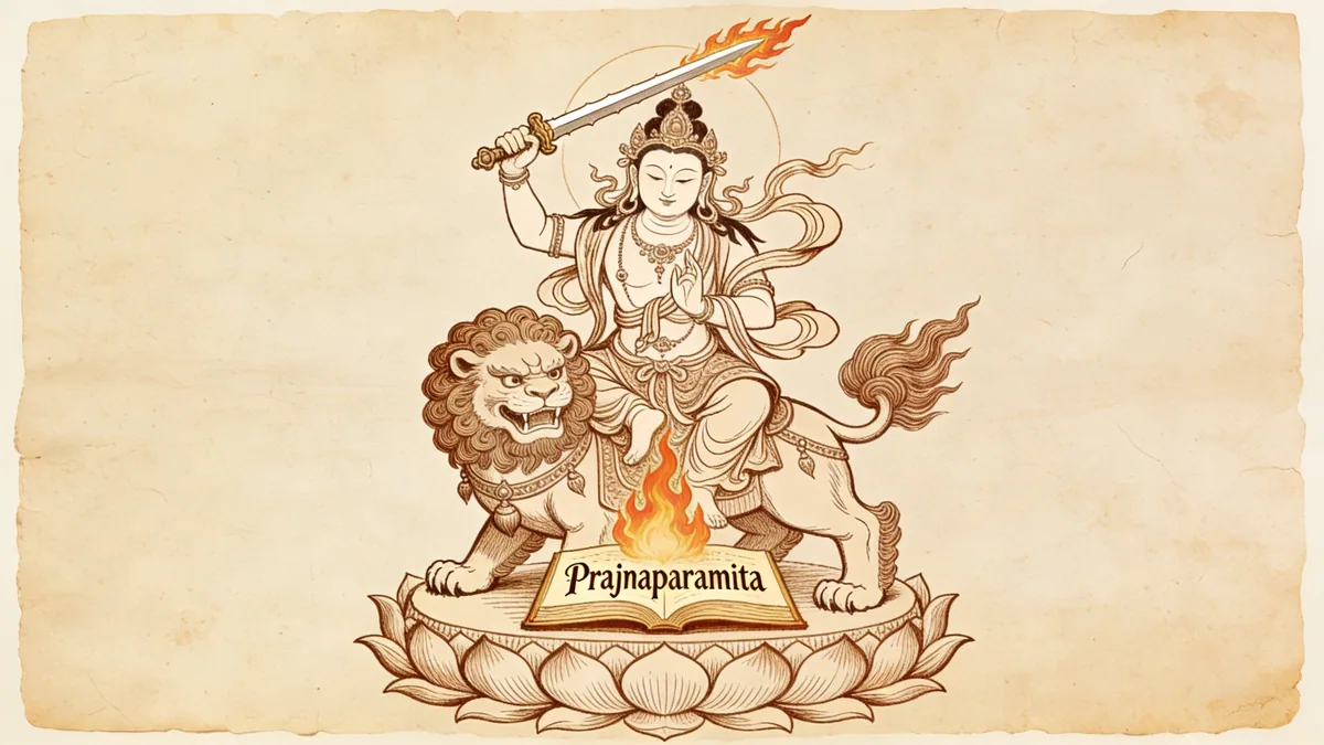 Visual depiction of Manjushri