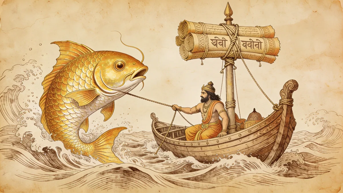 Visual depiction of Matsya