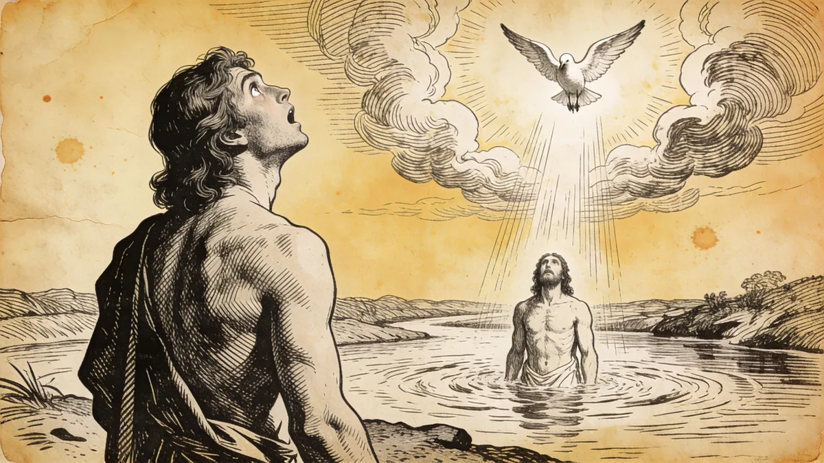 Visual depiction of Matthew 3
