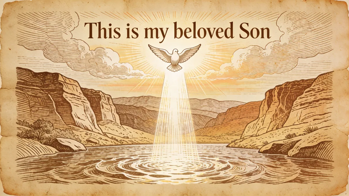 Visual depiction of Matthew 3