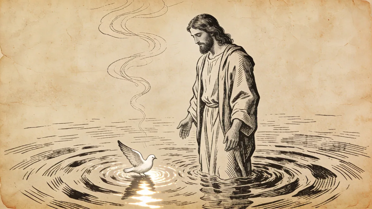 Visual depiction of Matthew 3