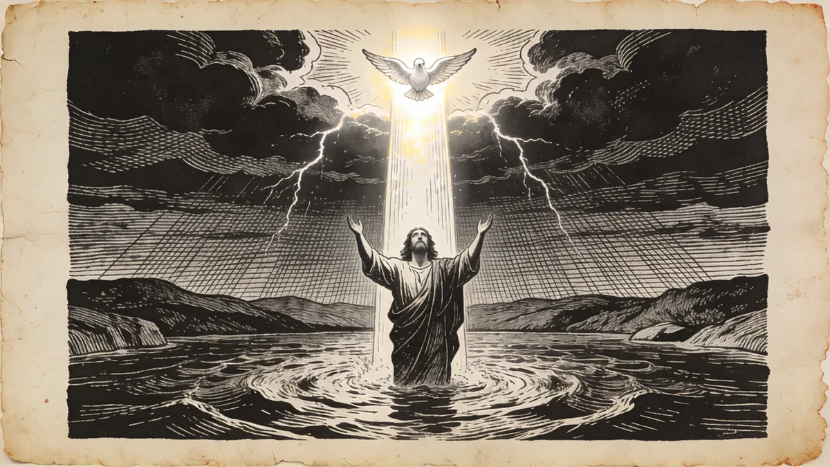 Visual depiction of Matthew 3