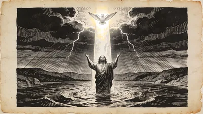 Visual depiction of Matthew 3