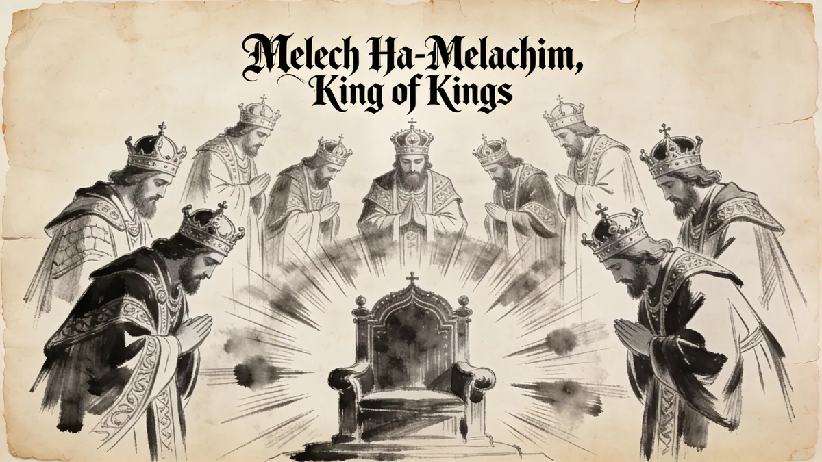 Visual depiction of Melech Ha-Melachim