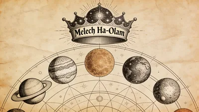 Visual depiction of Melech Ha-Olam