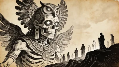 Visual depiction of Mictlantecuhtli