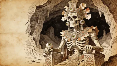 Visual depiction of Mictlantecuhtli