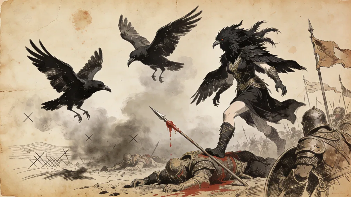 Visual depiction of The Morrigan