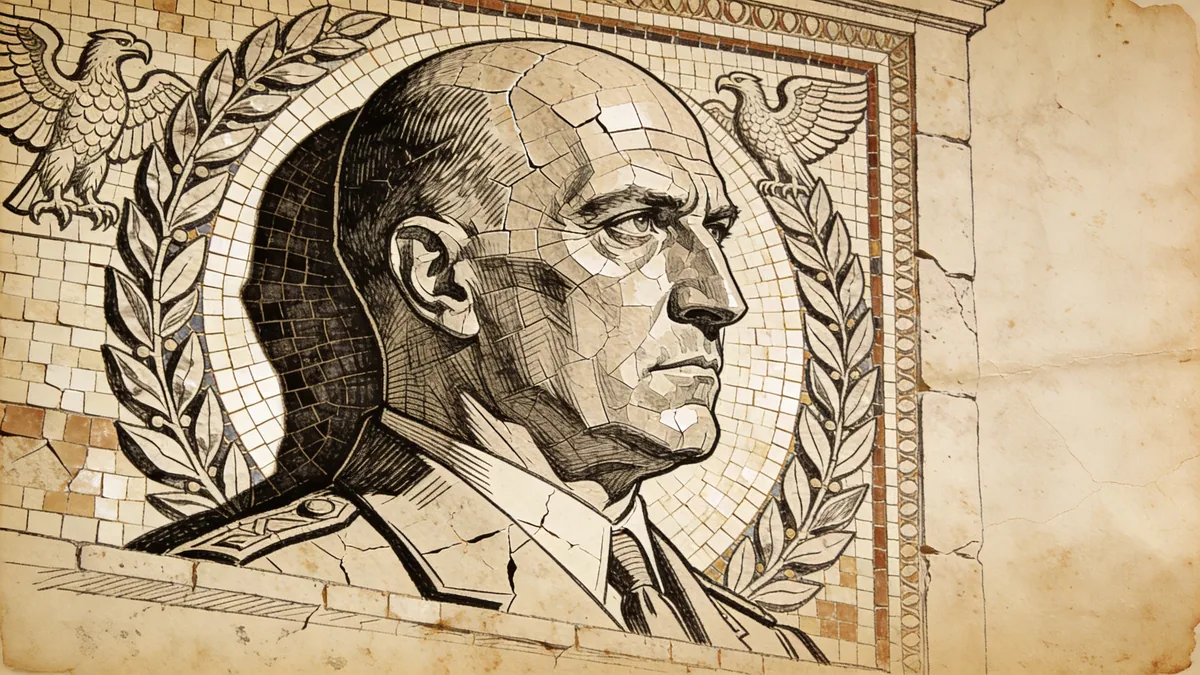 Visual depiction of Mussolini