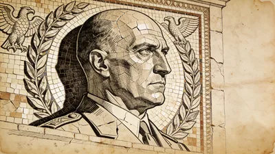 Visual depiction of Mussolini