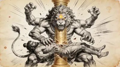 Visual depiction of Narasimha