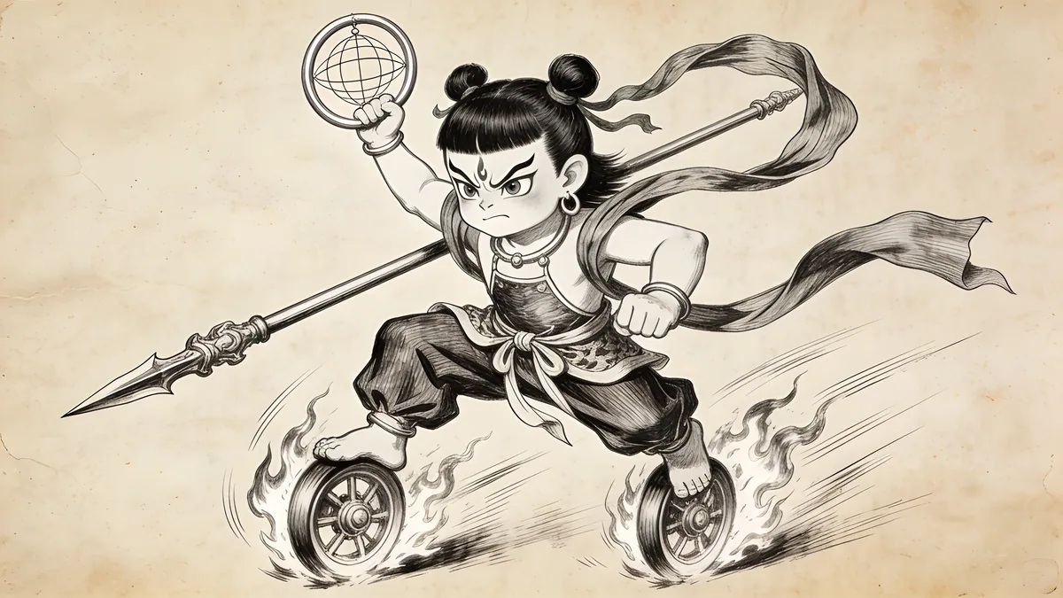 Visual depiction of Nezha