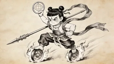 Visual depiction of Nezha