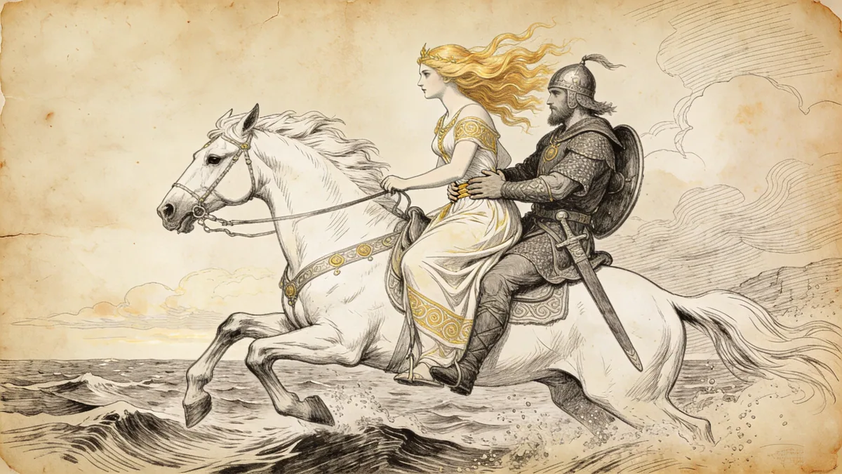 Visual depiction of Niamh of the Golden Hair
