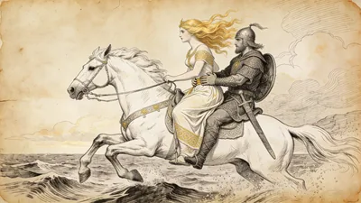 Visual depiction of Niamh of the Golden Hair