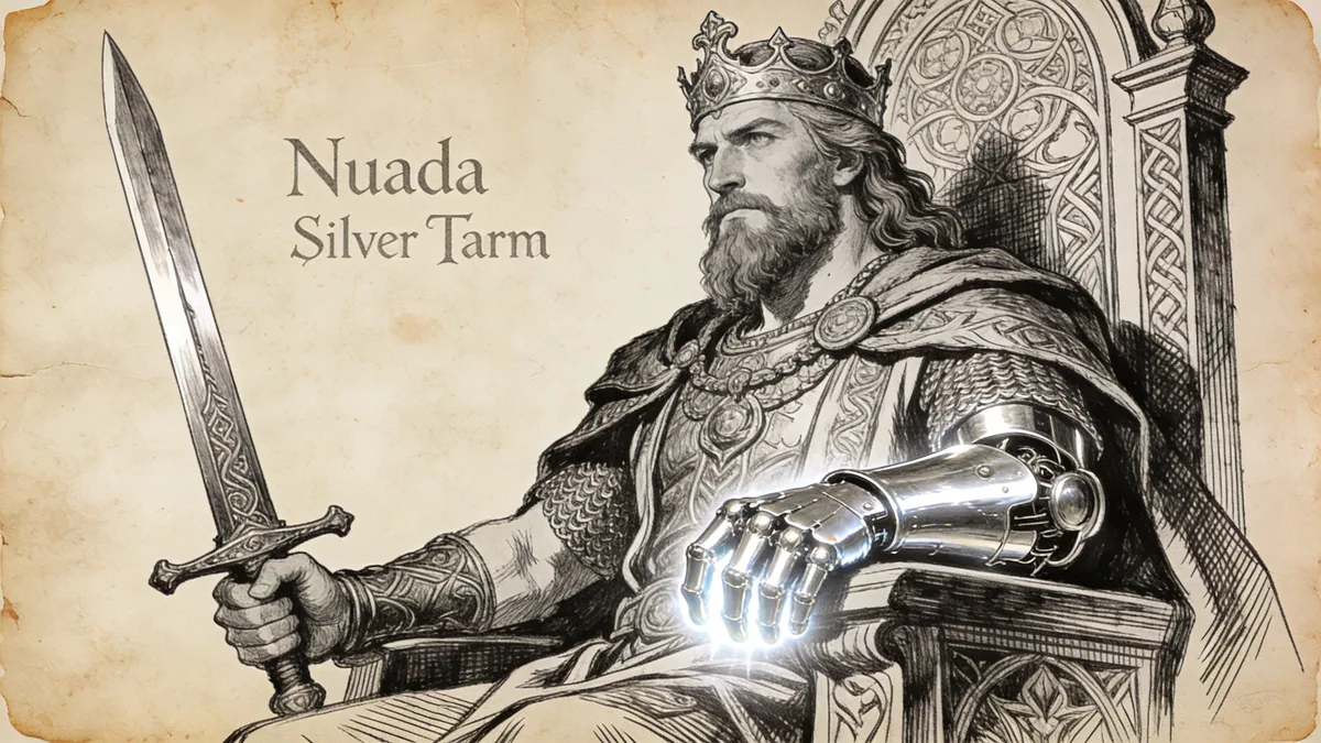 Visual depiction of Nuada of the Silver Arm