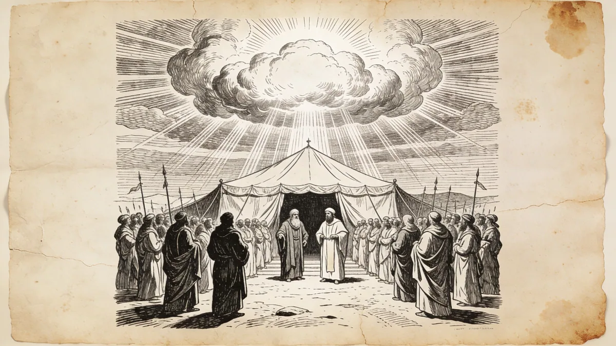 Visual depiction of Numbers 16