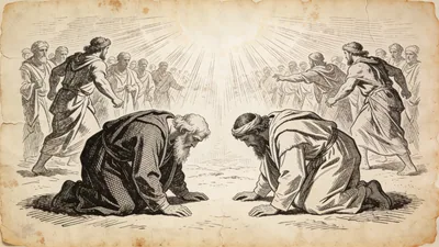 Visual depiction of Numbers 16