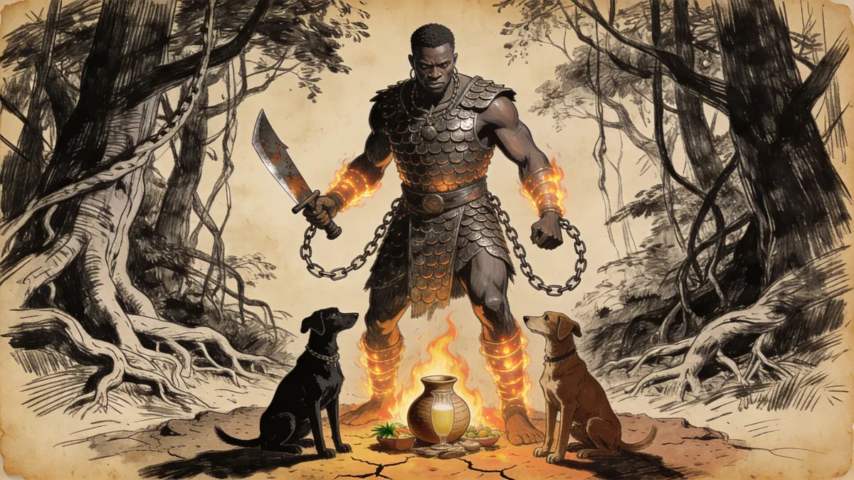 Visual depiction of Ogun