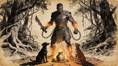 Visual depiction of Ogun