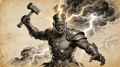 Visual depiction of Ogun Shango