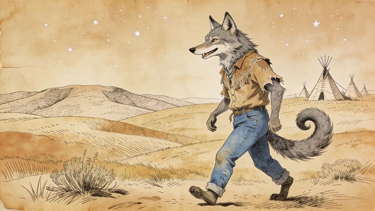 Visual depiction of Old Man Coyote